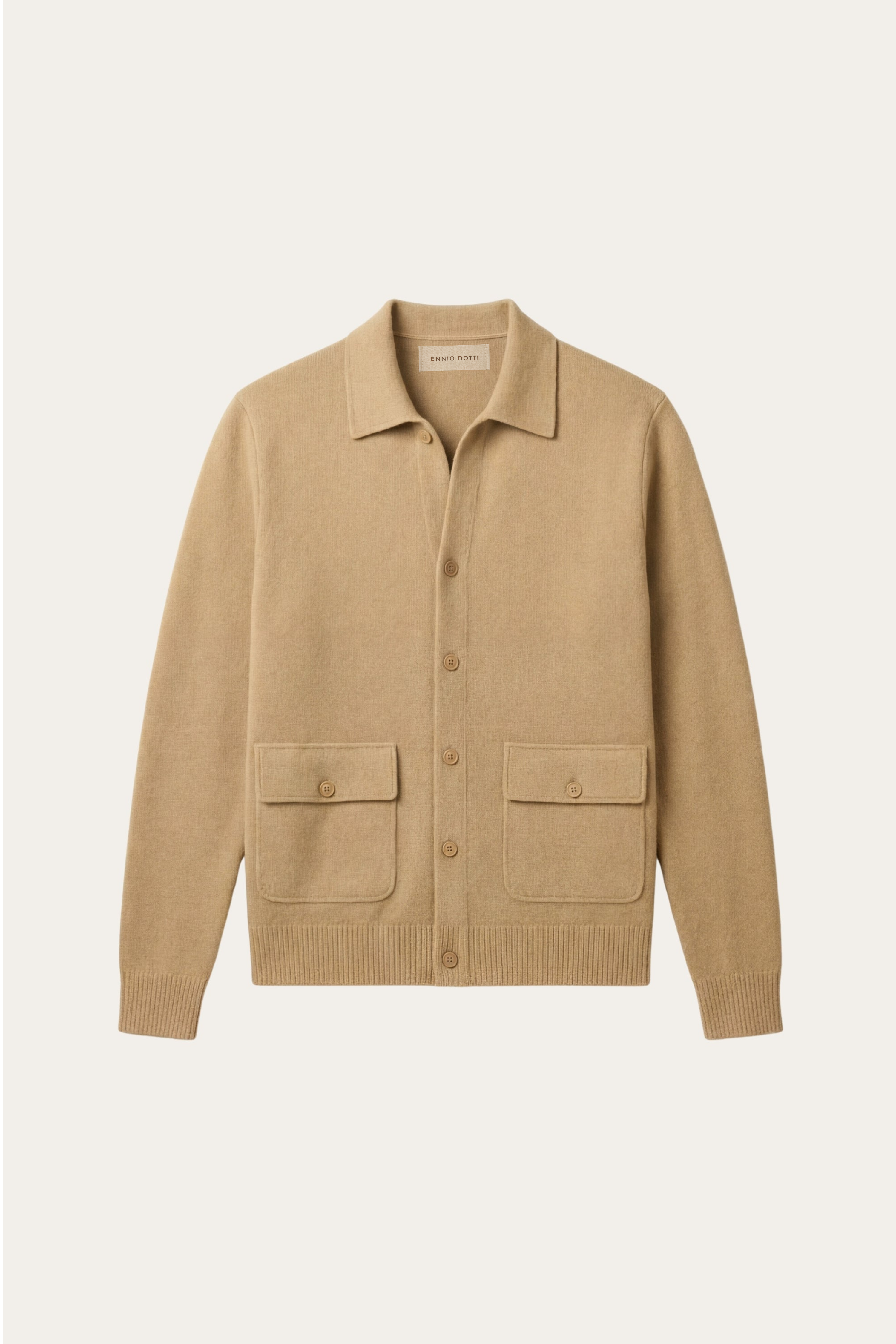Lorenzo Cashmere Cardigan Camel