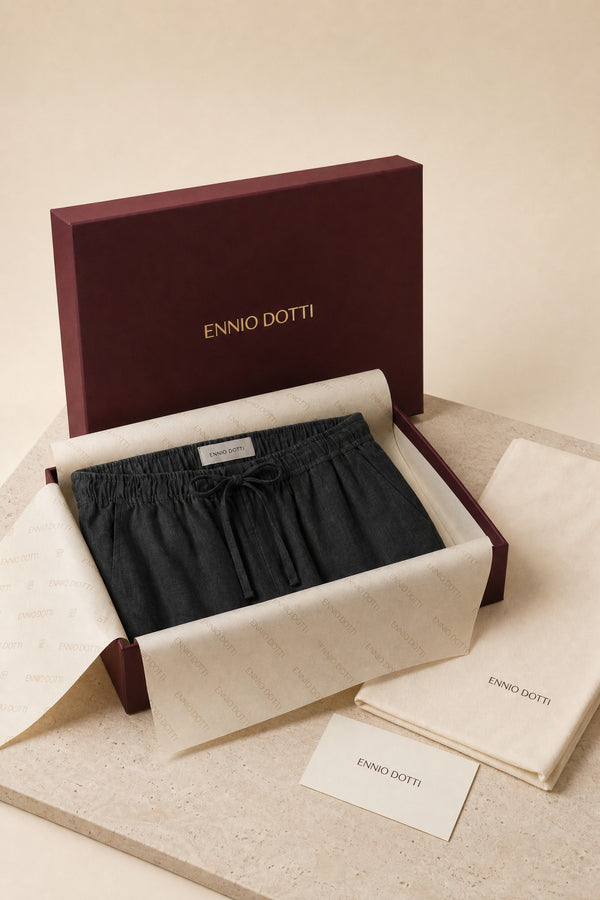 Catania Linen Pantalon Black