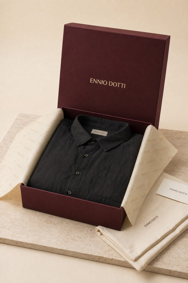 Torino Linen Shirt Black