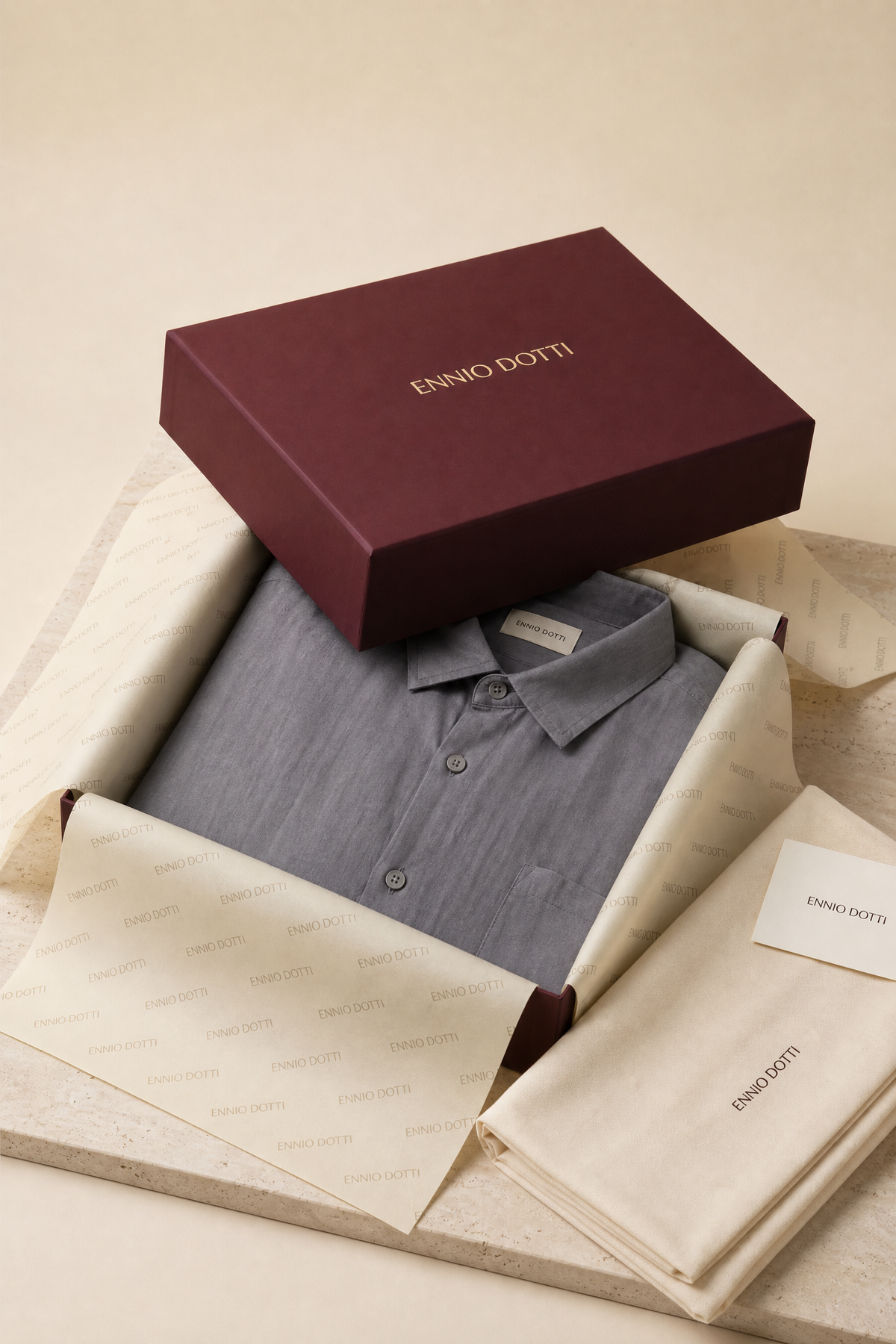 Torino Linen Shirt Grey