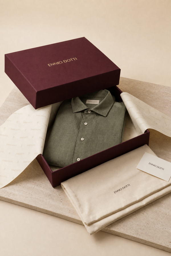 Positano Linen Shirt Olive