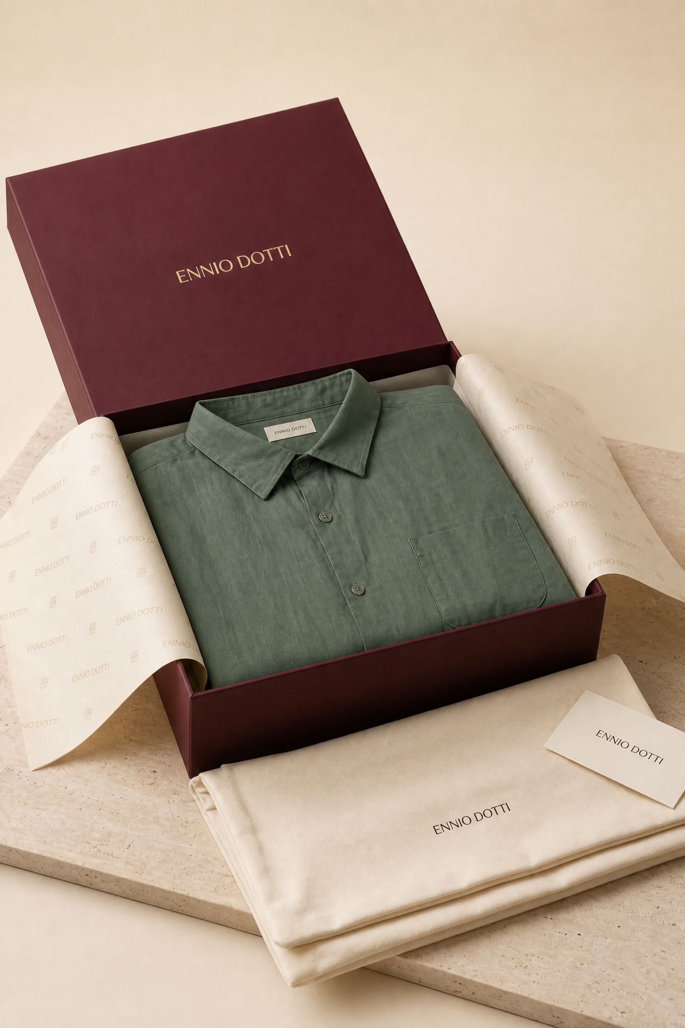 Torino Linen Shirt Green
