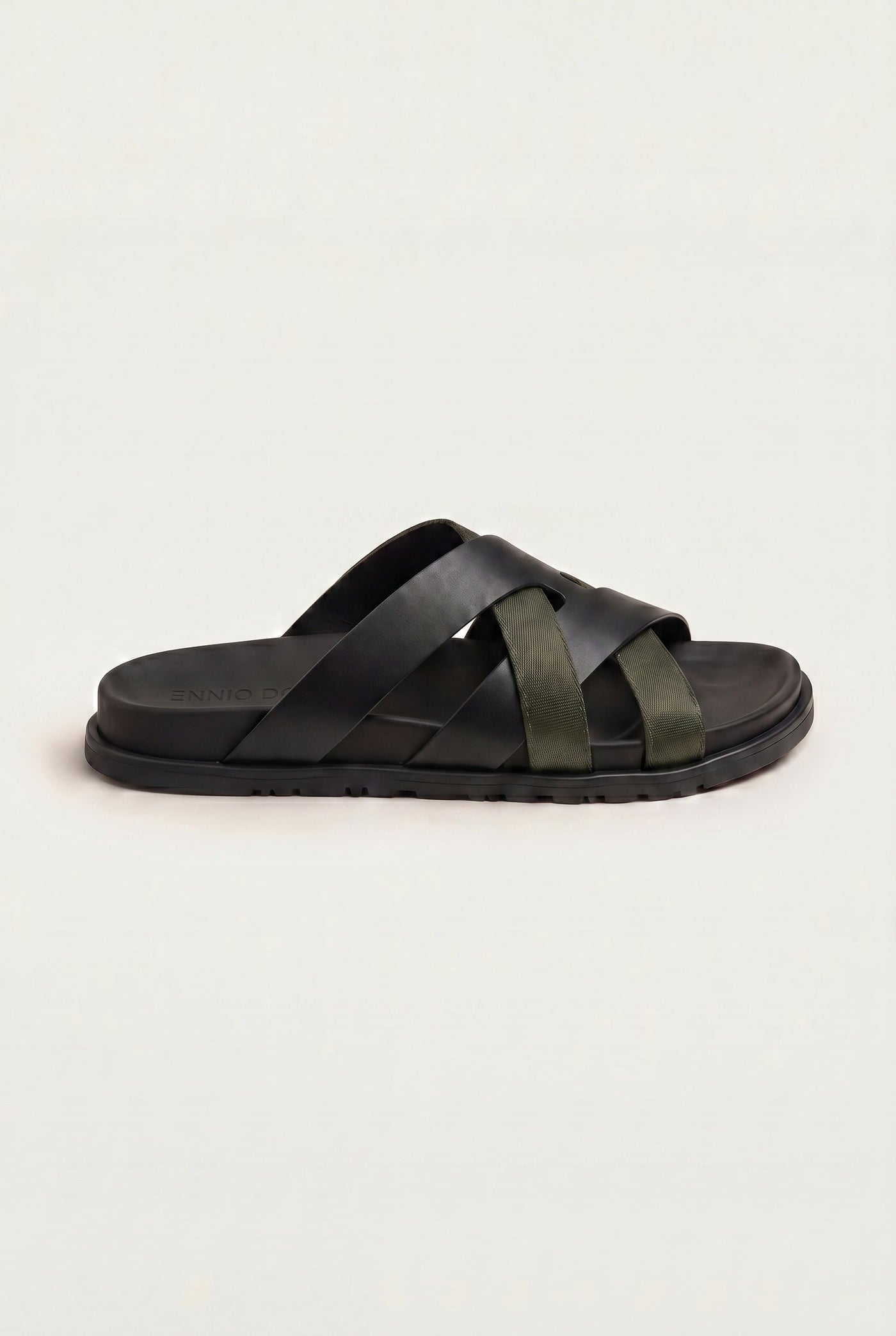 Tuscana Sandal Black/Olive Green