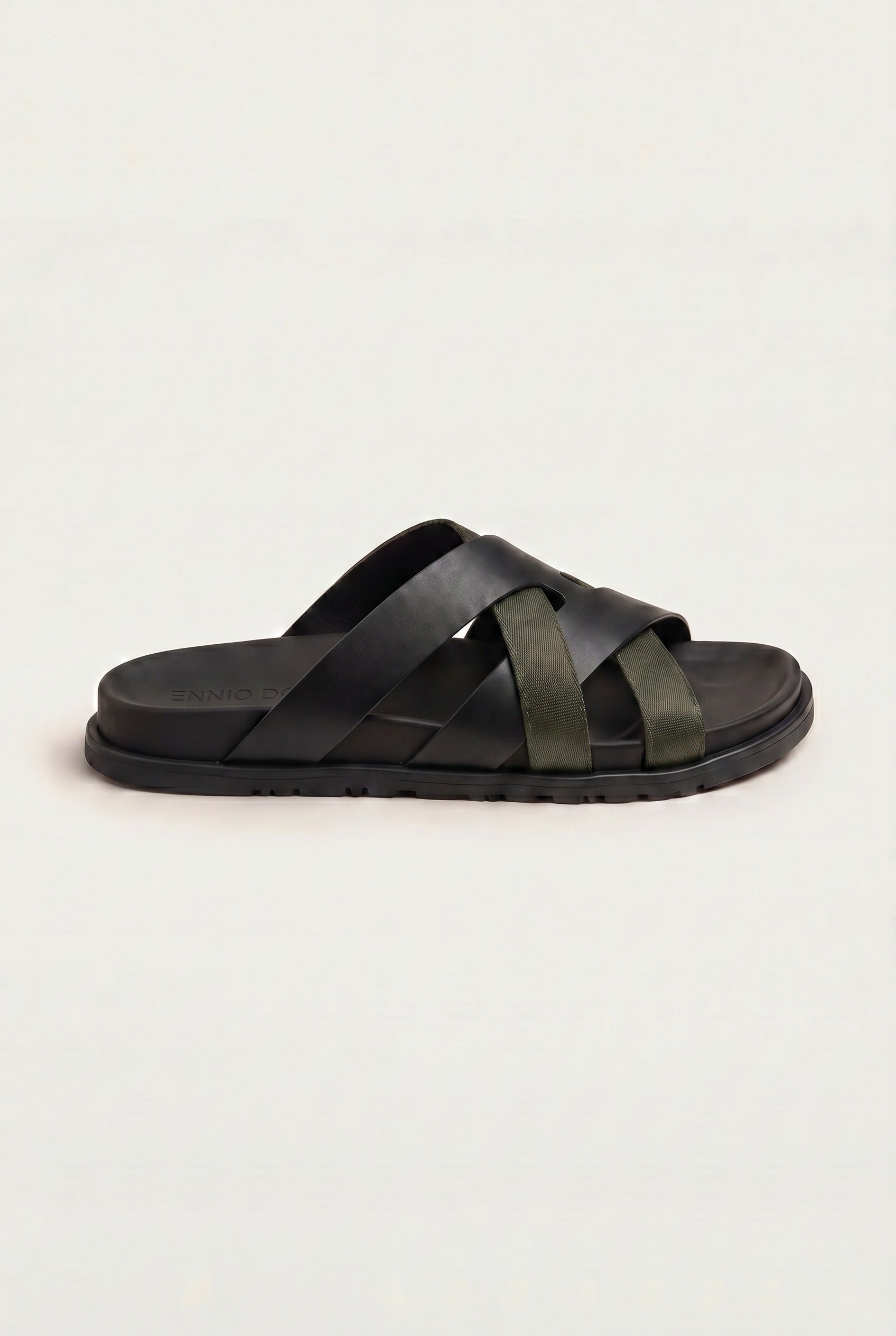Tuscana Sandal Black/Olive Green