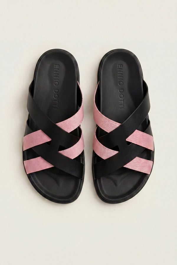 Tuscana Sandal Black/Pink