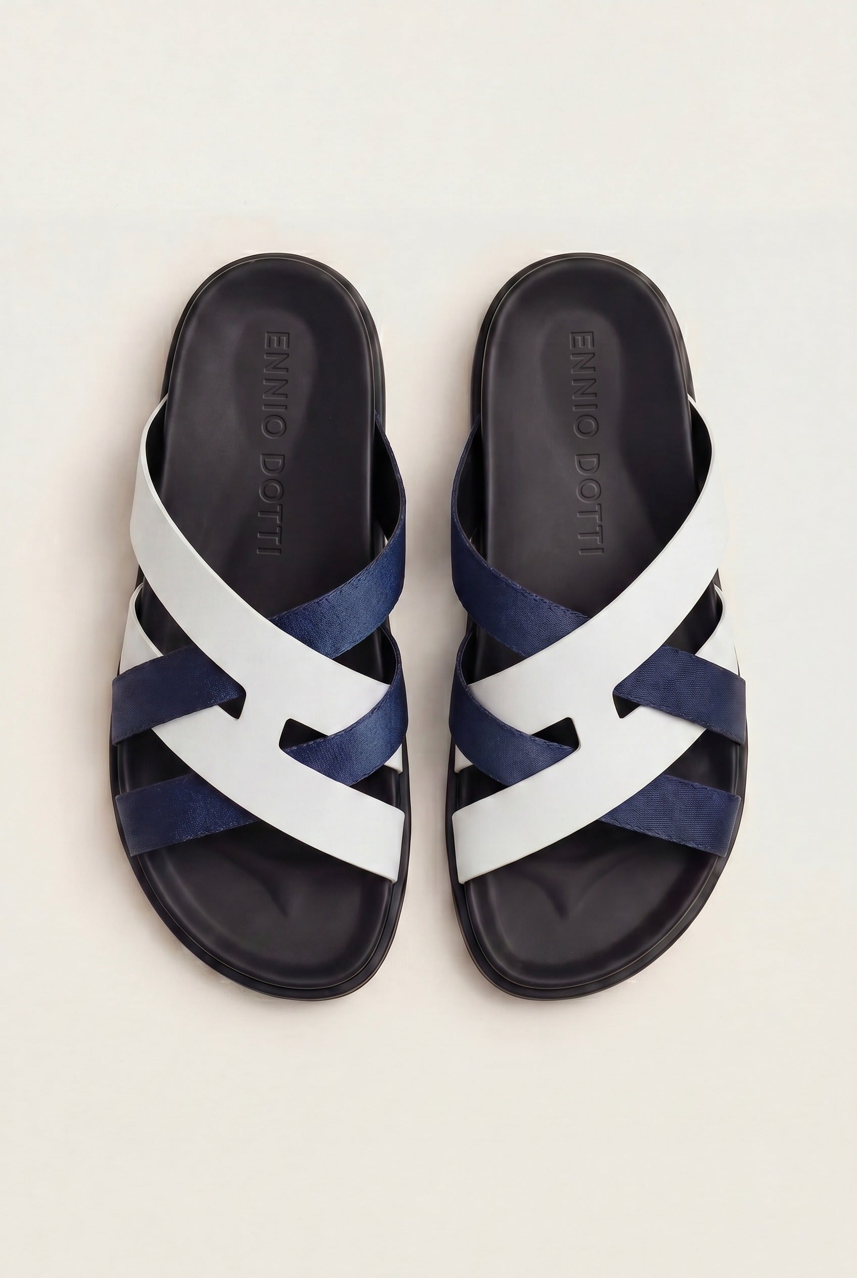 Tuscana Sandal White/Navy