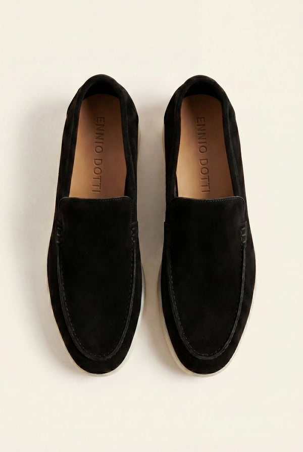 Leonis Suede Loafers Black