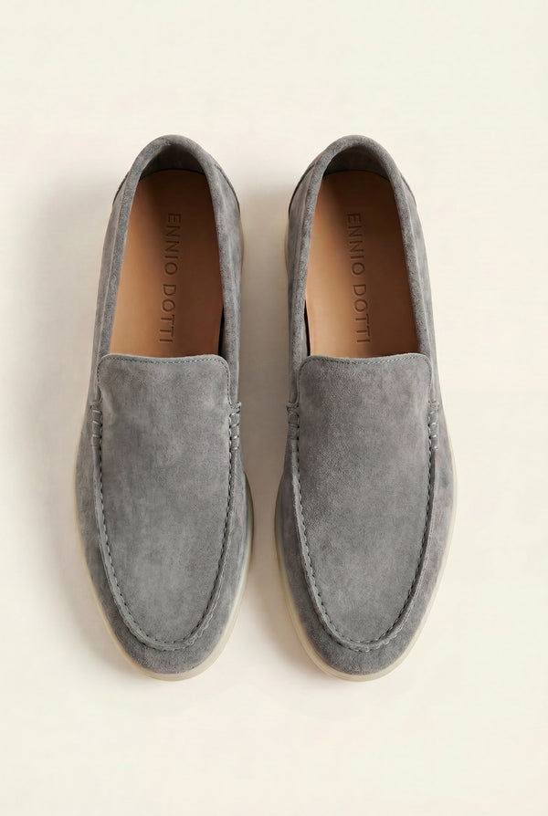 Leonis Suede Loafers Grey