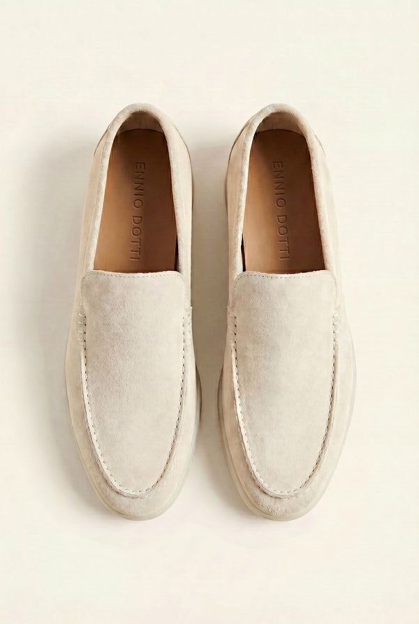 Leonis Suede Loafers Cream
