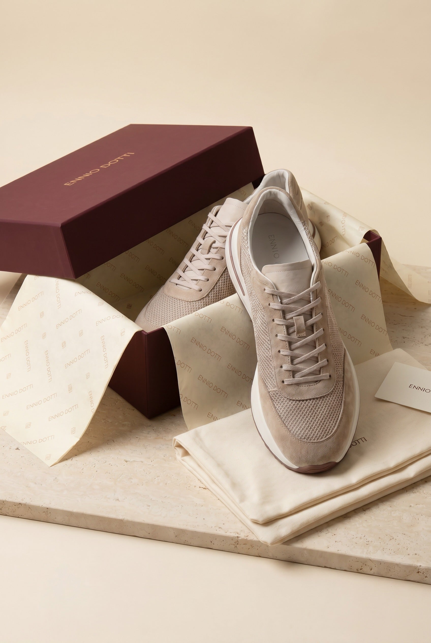 Rivaro Mesh Sneaker Taupe
