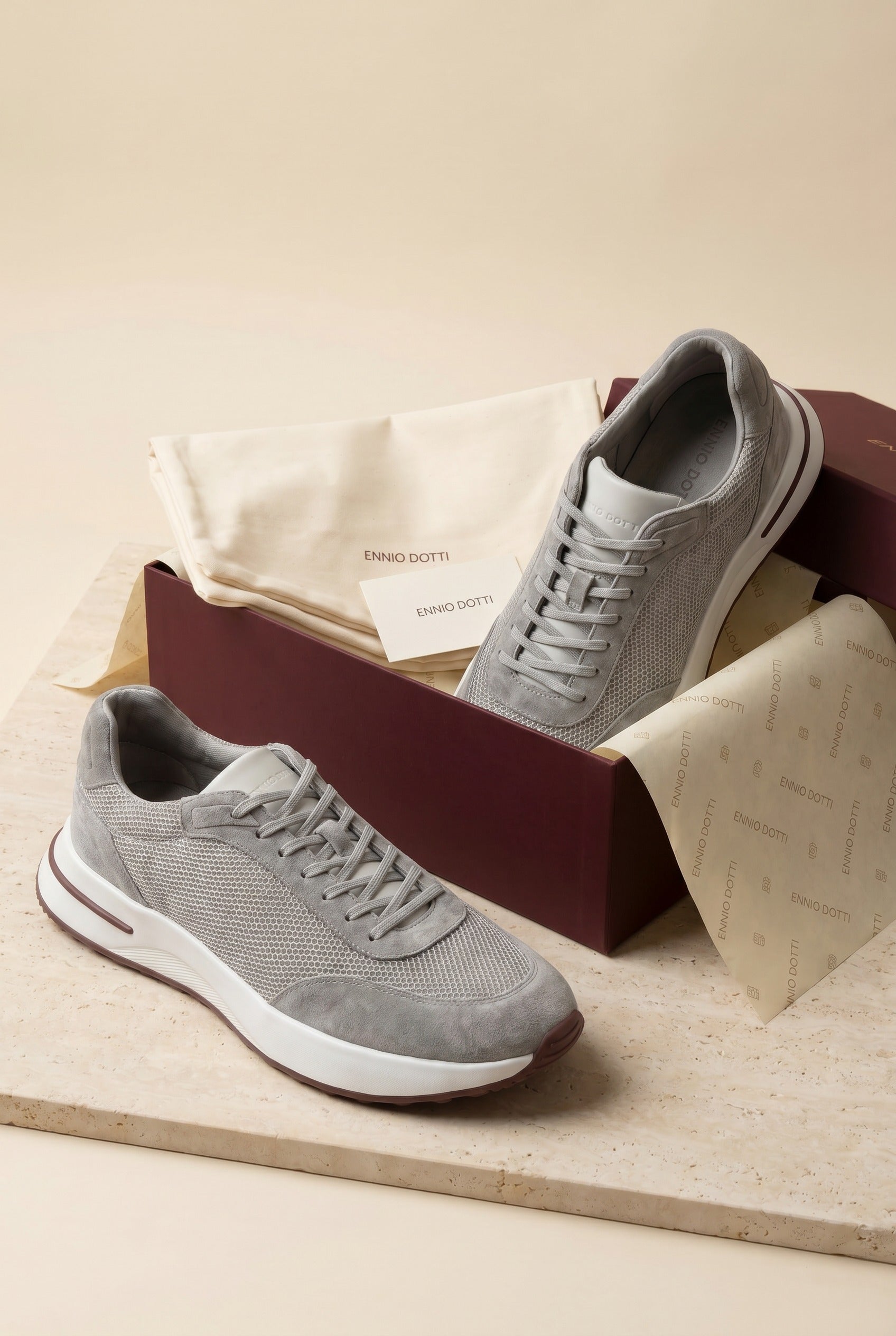 Rivaro Mesh Sneaker Light Grey