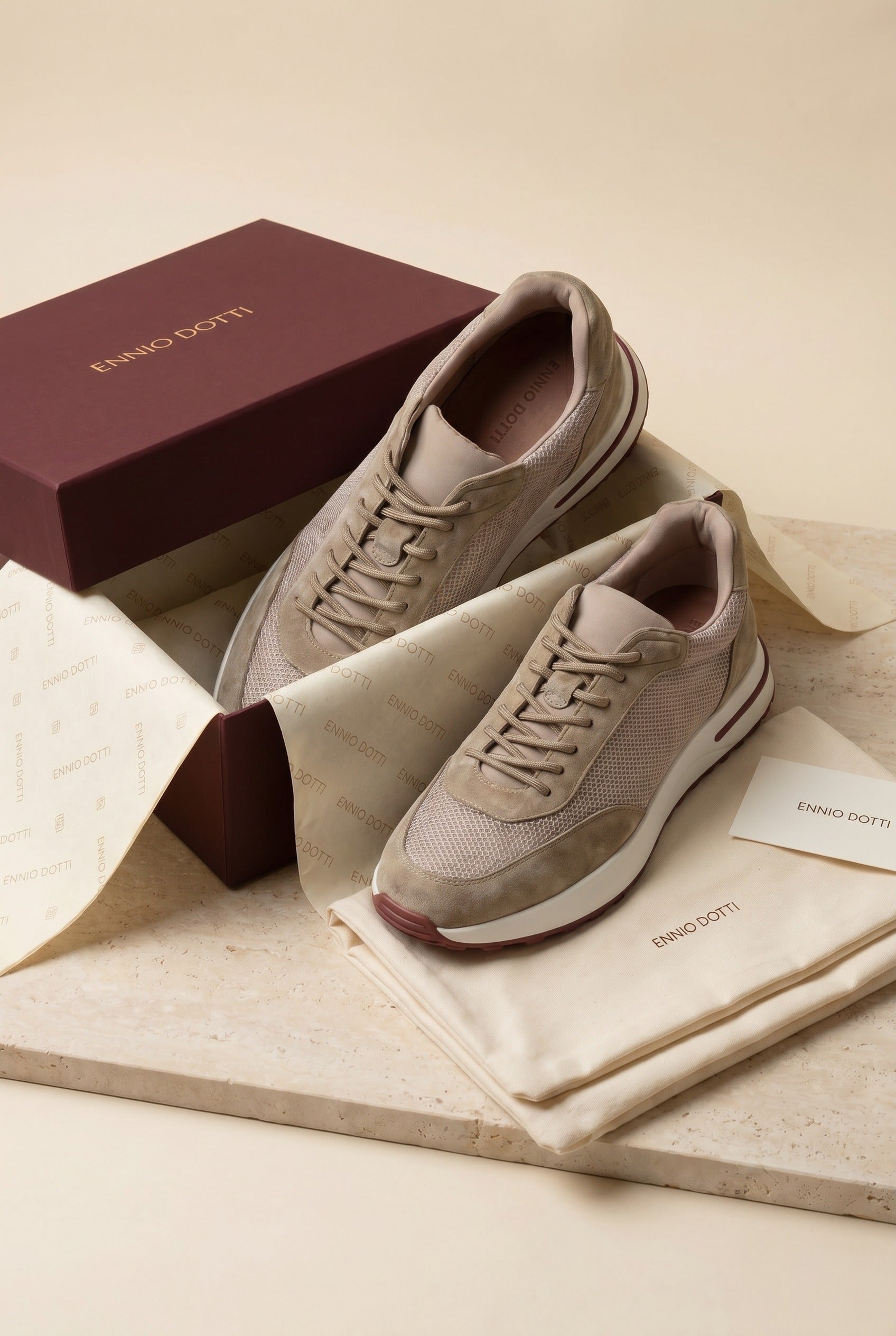 Rivaro Mesh Sneaker Light Khaki