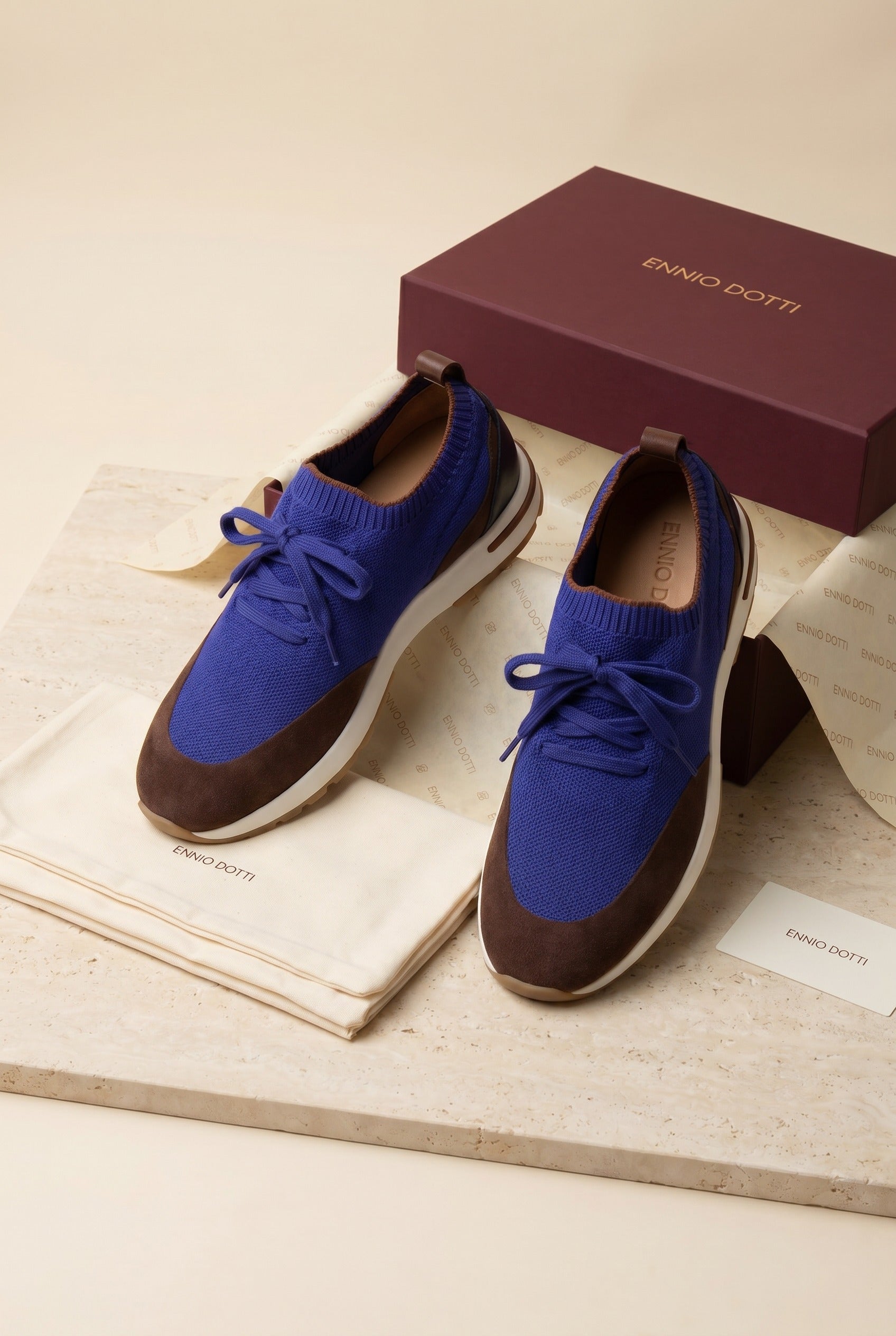Solano Mesh Slip-On Blue/Brown
