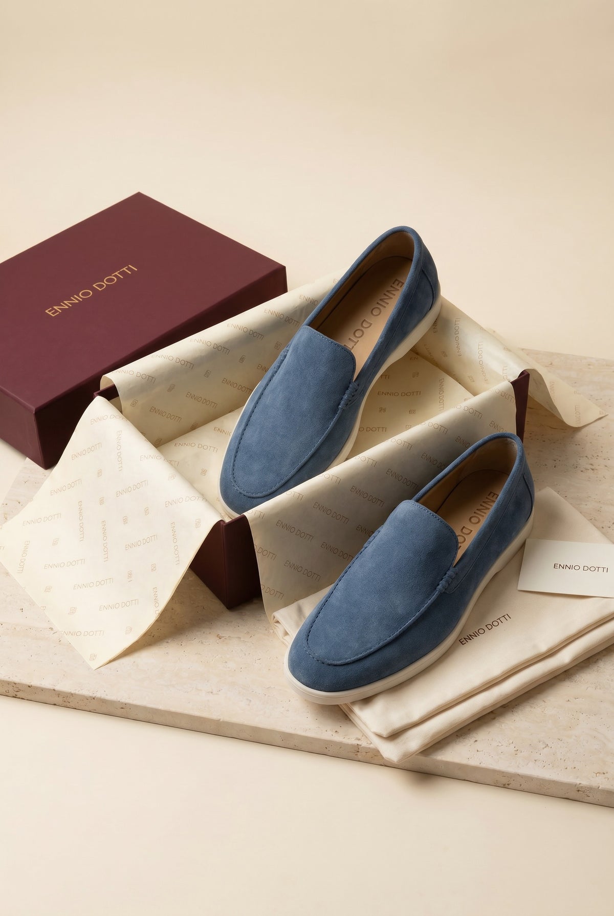 Ennio Suede Loafers Ocean Teal