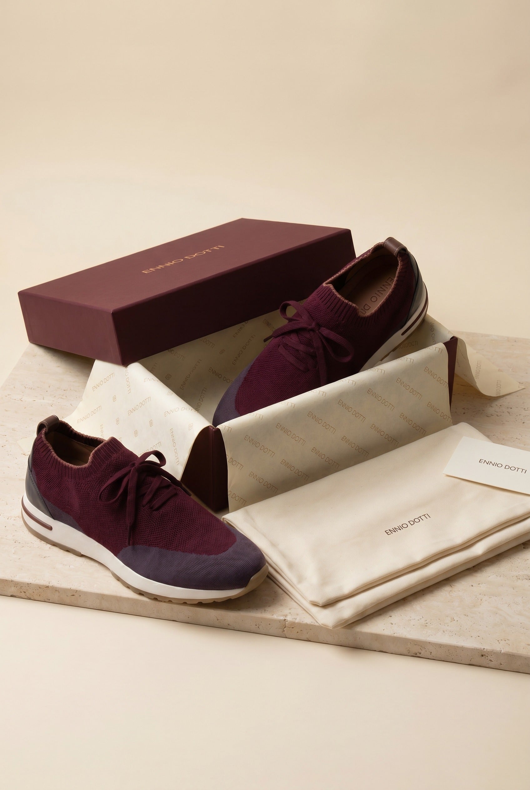 Solano Mesh Slip-On Burgundy