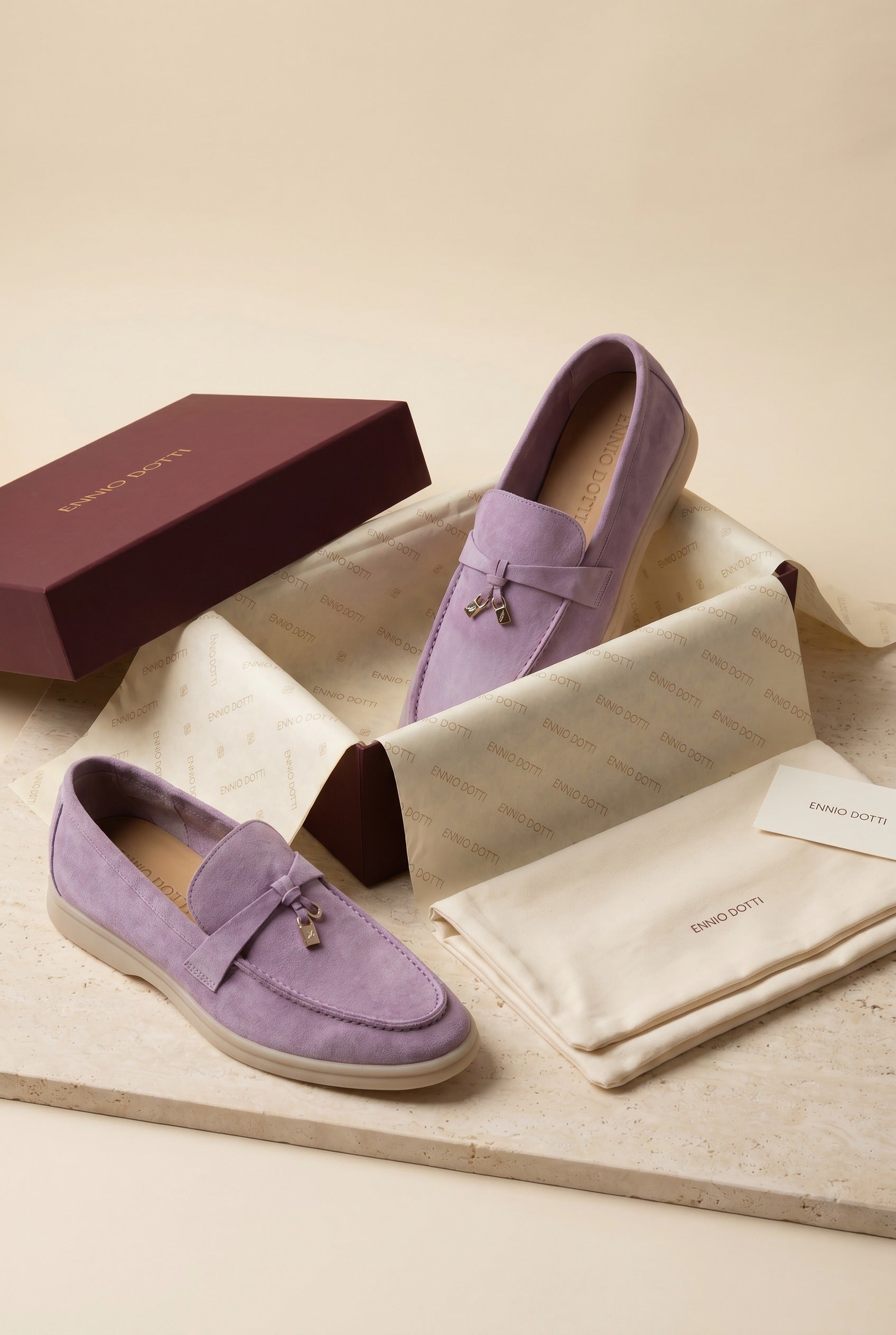 Leonis Buckle Loafer Lilac