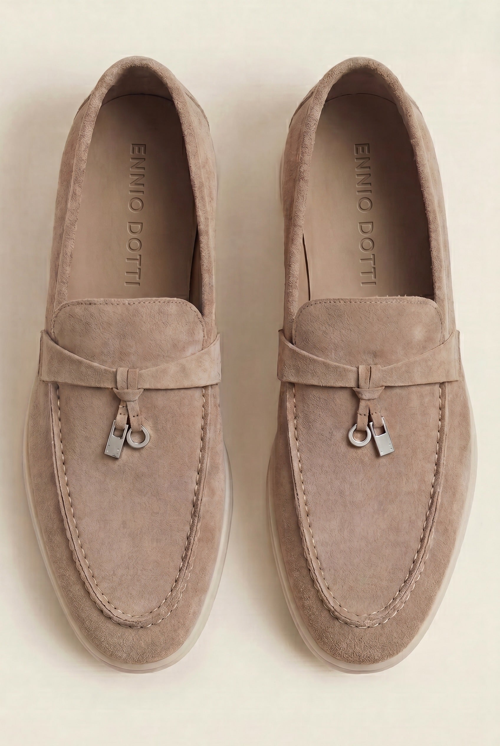 Leonis Buckle Loafer Taupe Brown