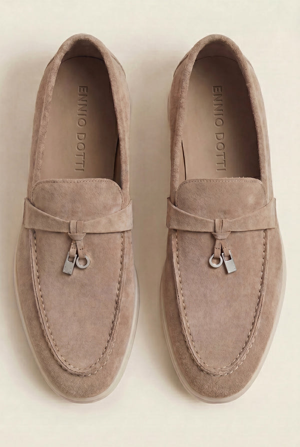 Leonis Buckle Loafer Taupe Brown