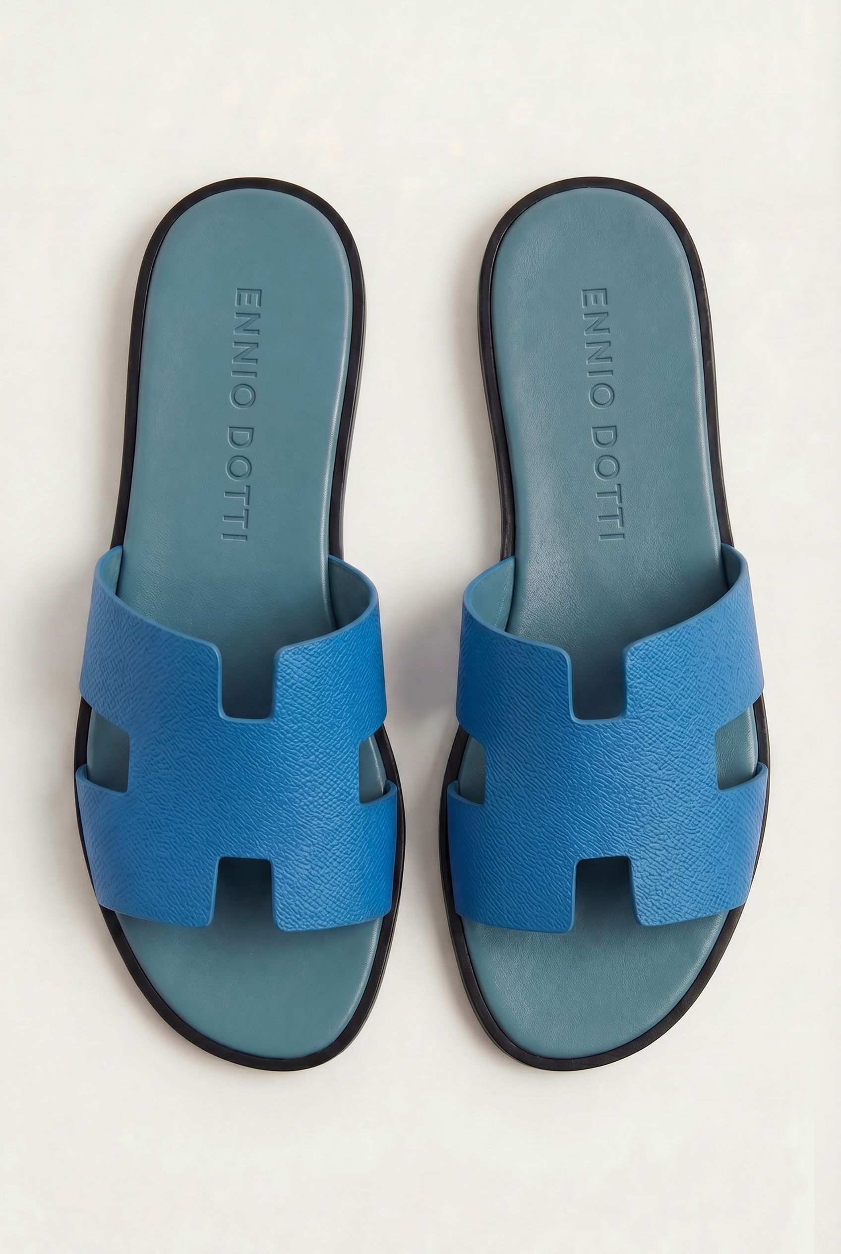 Arezzo Leather Sandal Ocean Blue