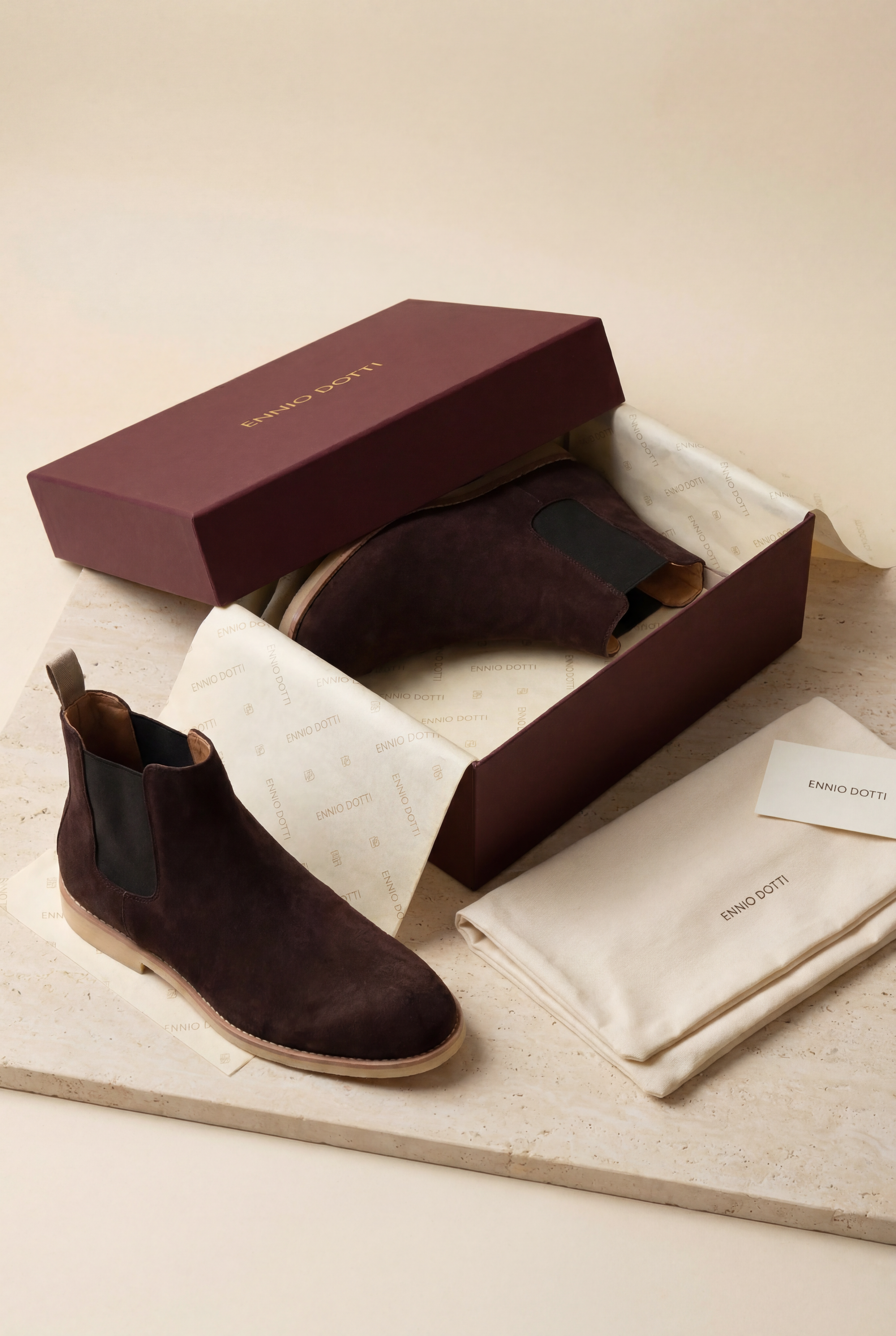 Lerano Chelsea Boots Dark Brown