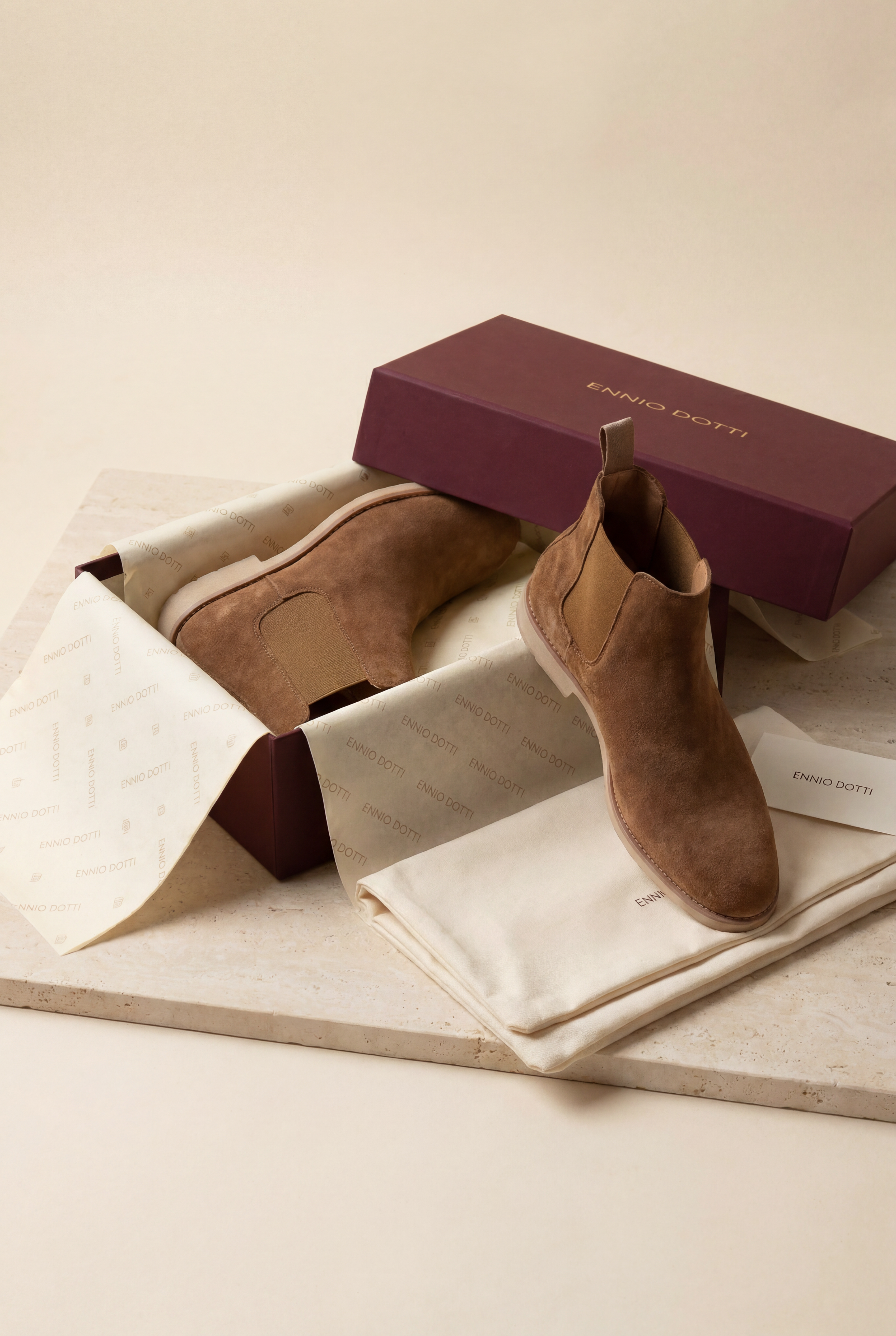 Lerano Chelsea Boots Light Brown