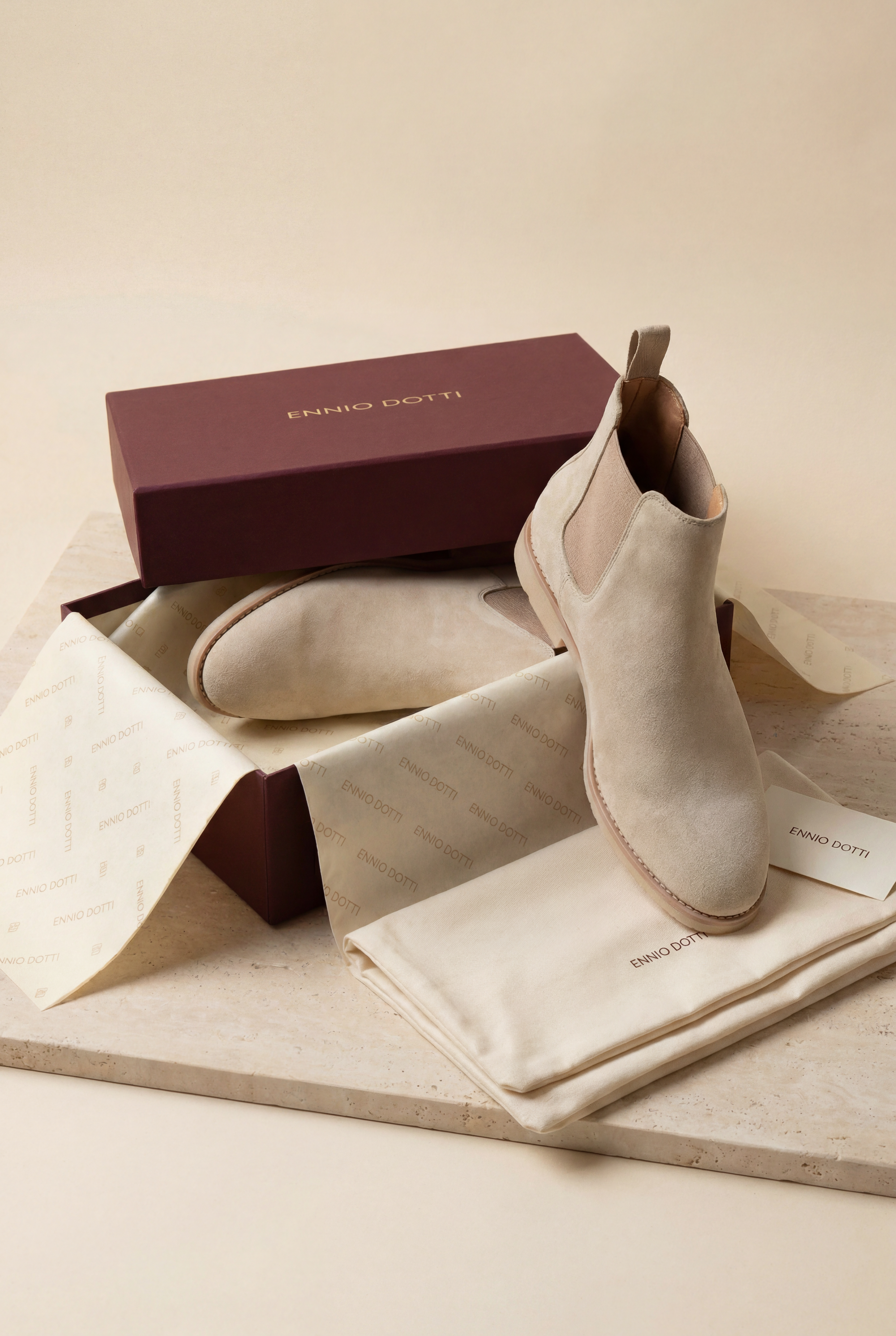 Lerano Chelsea Boots Beige