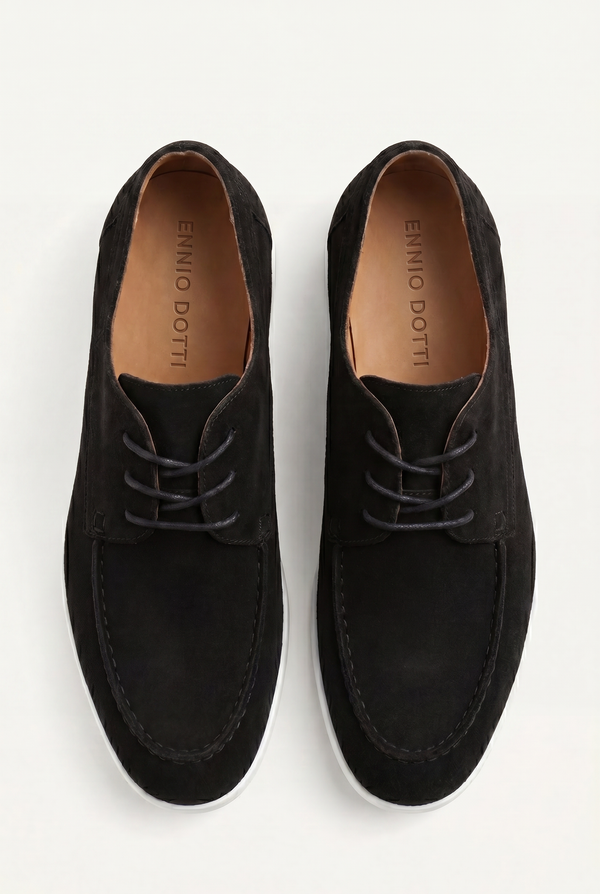 Maretti Suede Lace Shoes Black