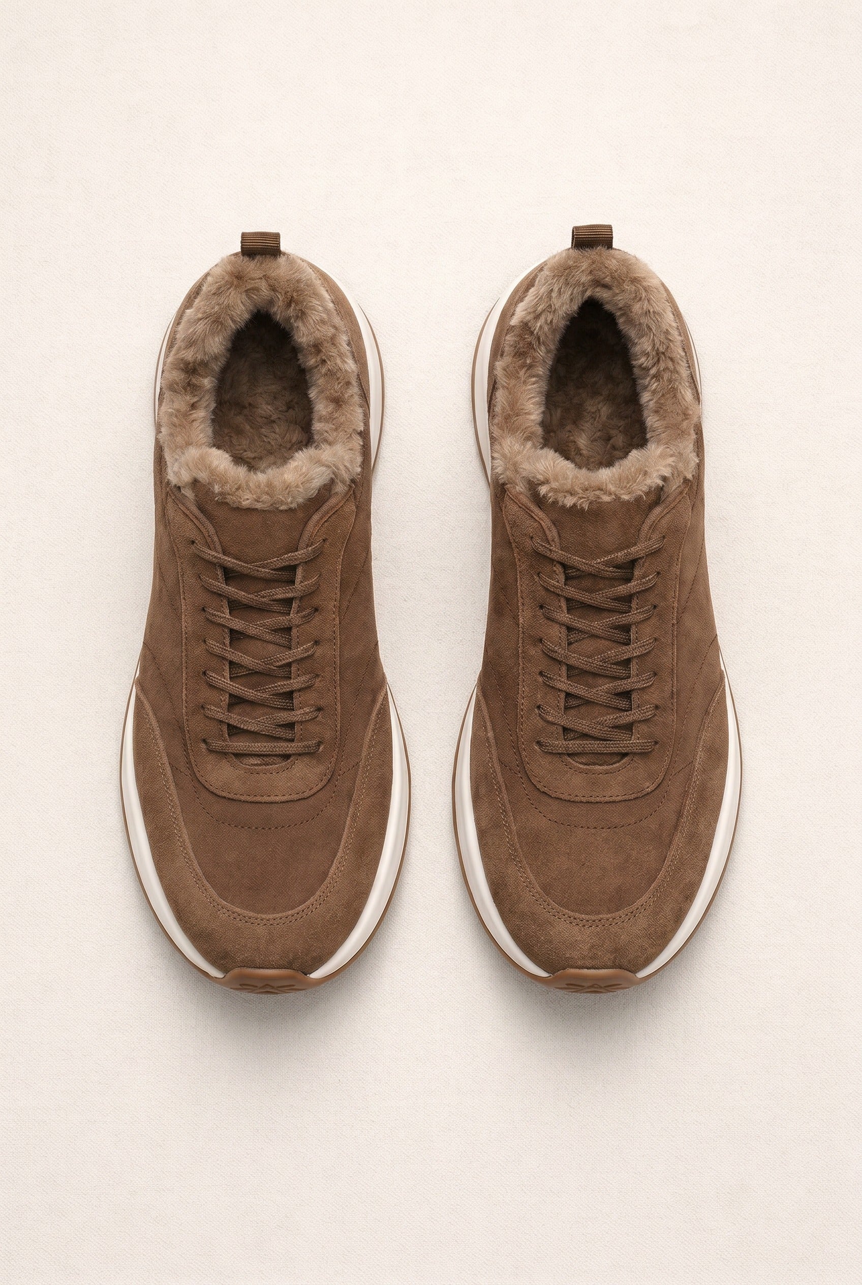 Rivaro Fur-Lined Sneaker Brown