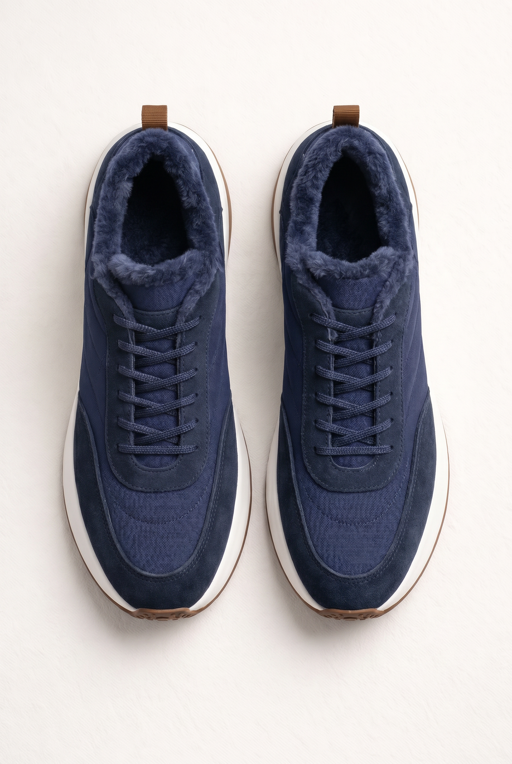 Rivaro Fur-Lined Sneaker Navy