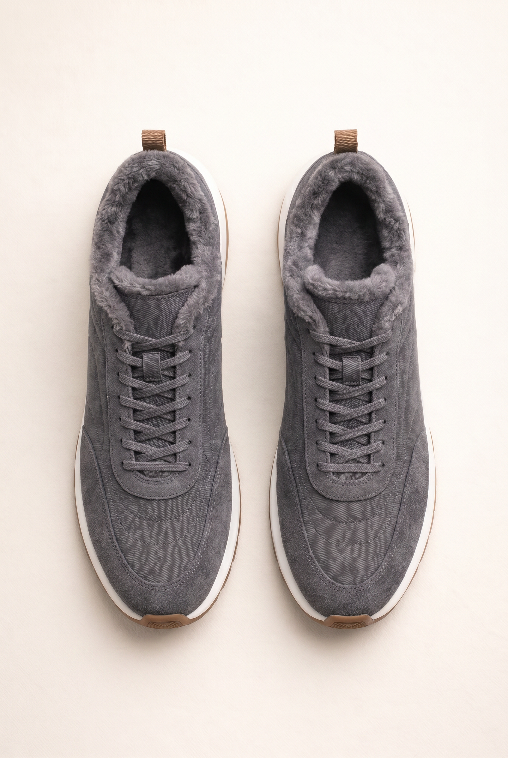 Rivaro Fur-Lined Sneaker Silver