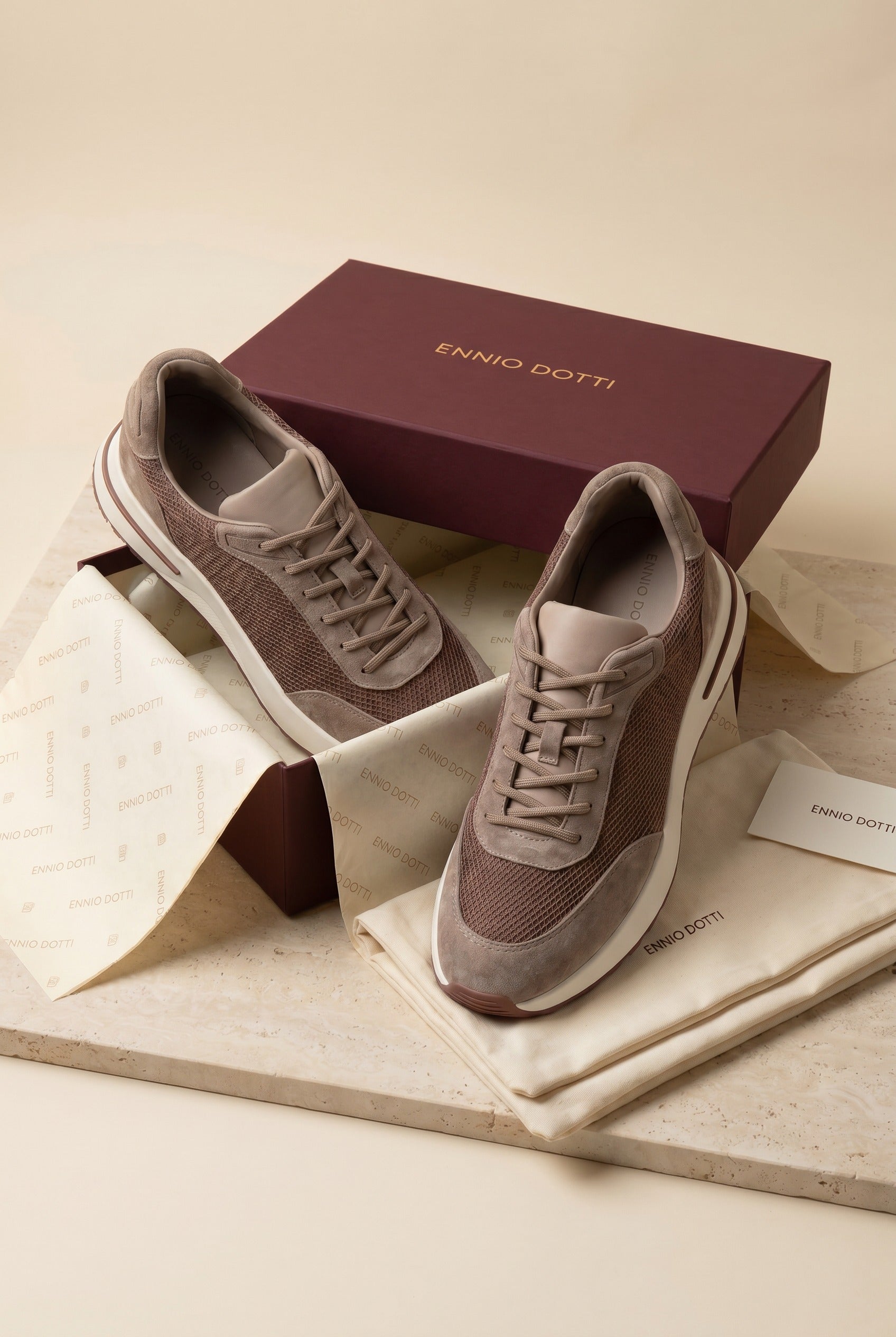 Rivaro Mesh Sneaker Brown