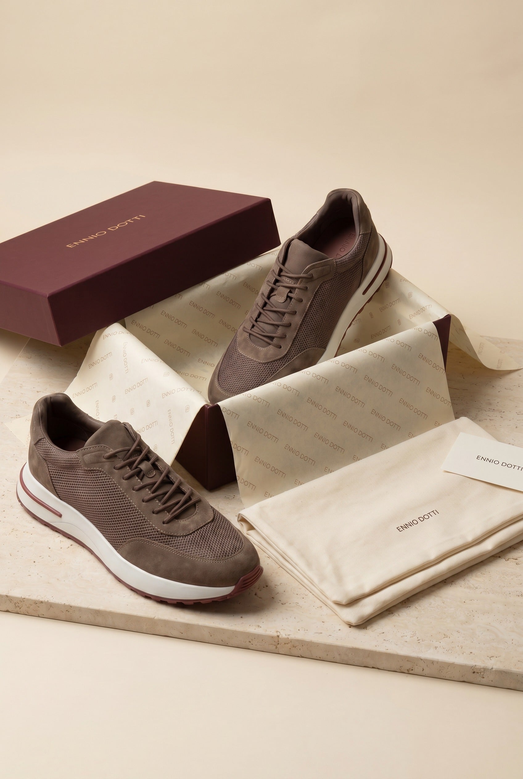 Rivaro Mesh Sneaker Coffee