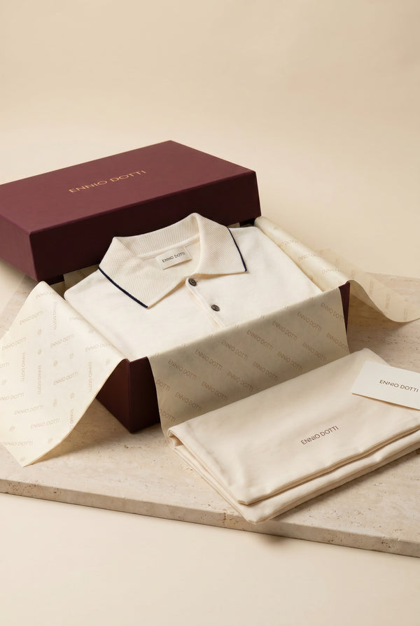 Morino Merino Knit Polo White