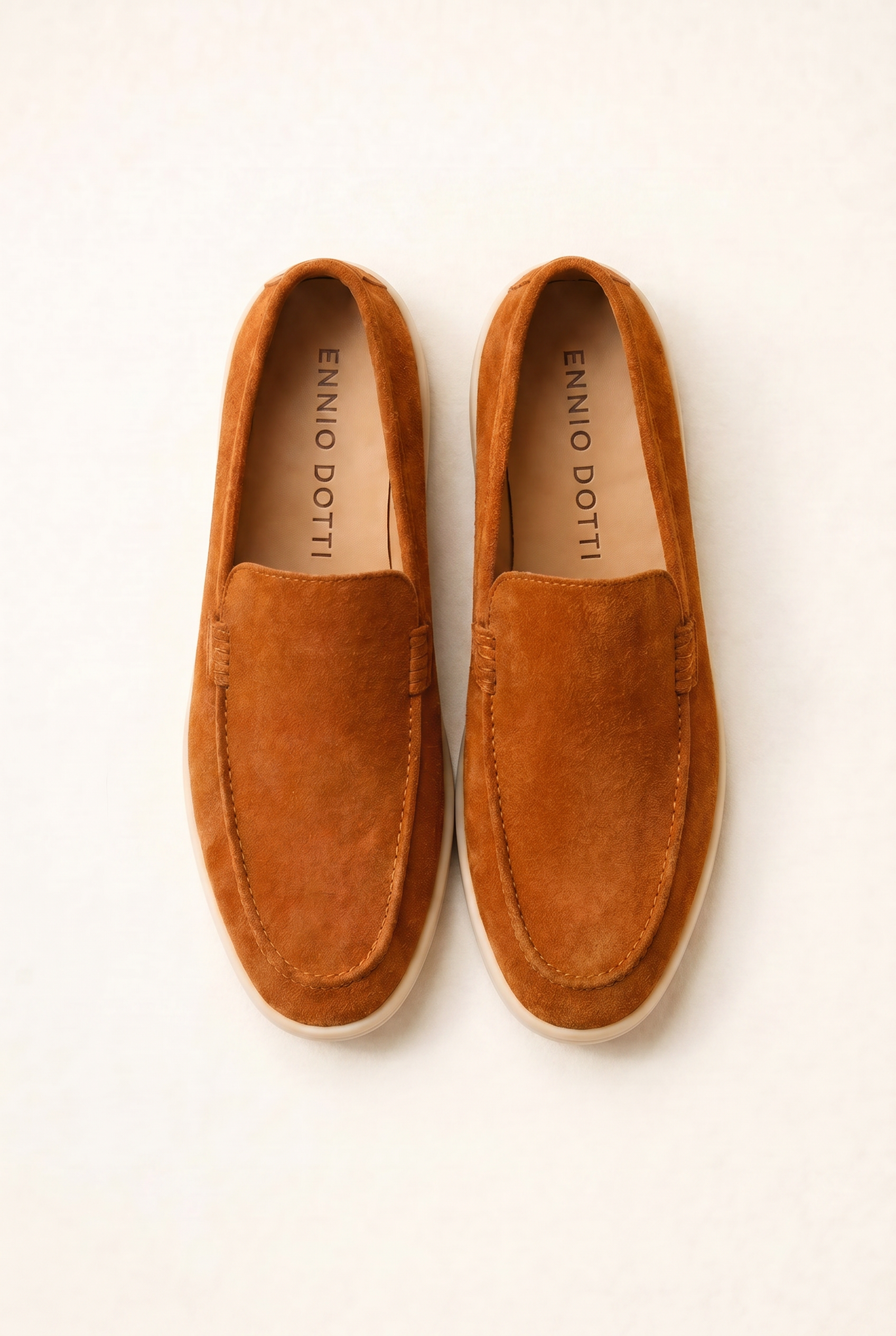 Leonis Suede Loafers Terracotta