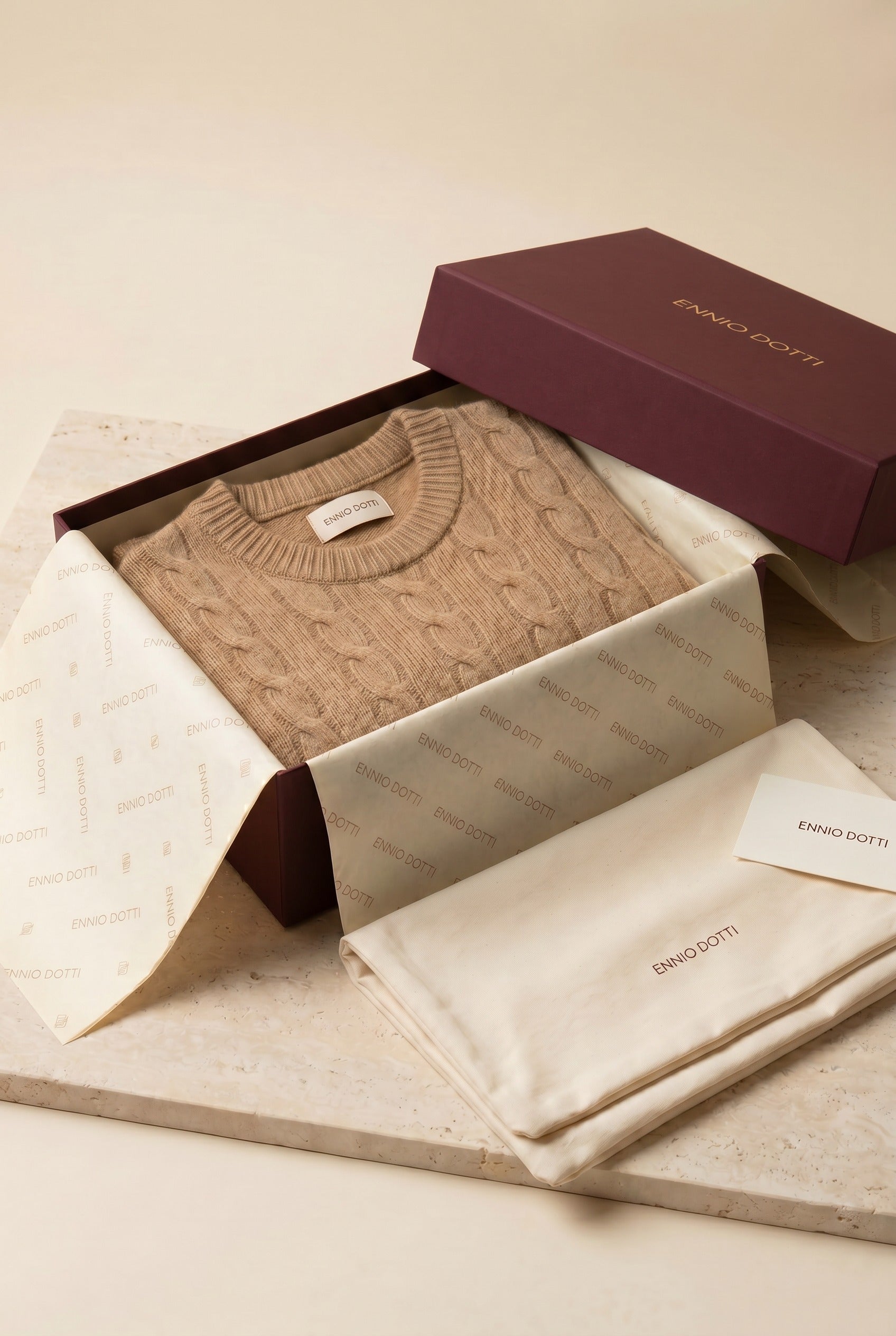 Soreno Cashmere Knit Camel