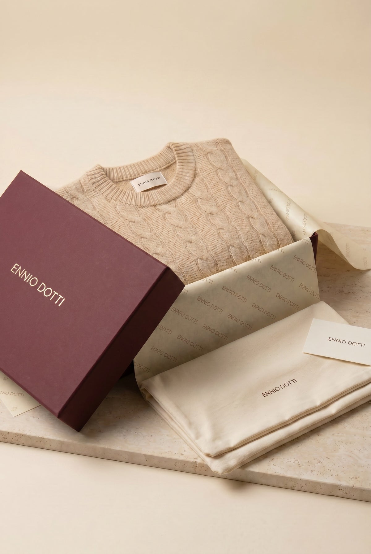 Soreno Cashmere Knit Beige