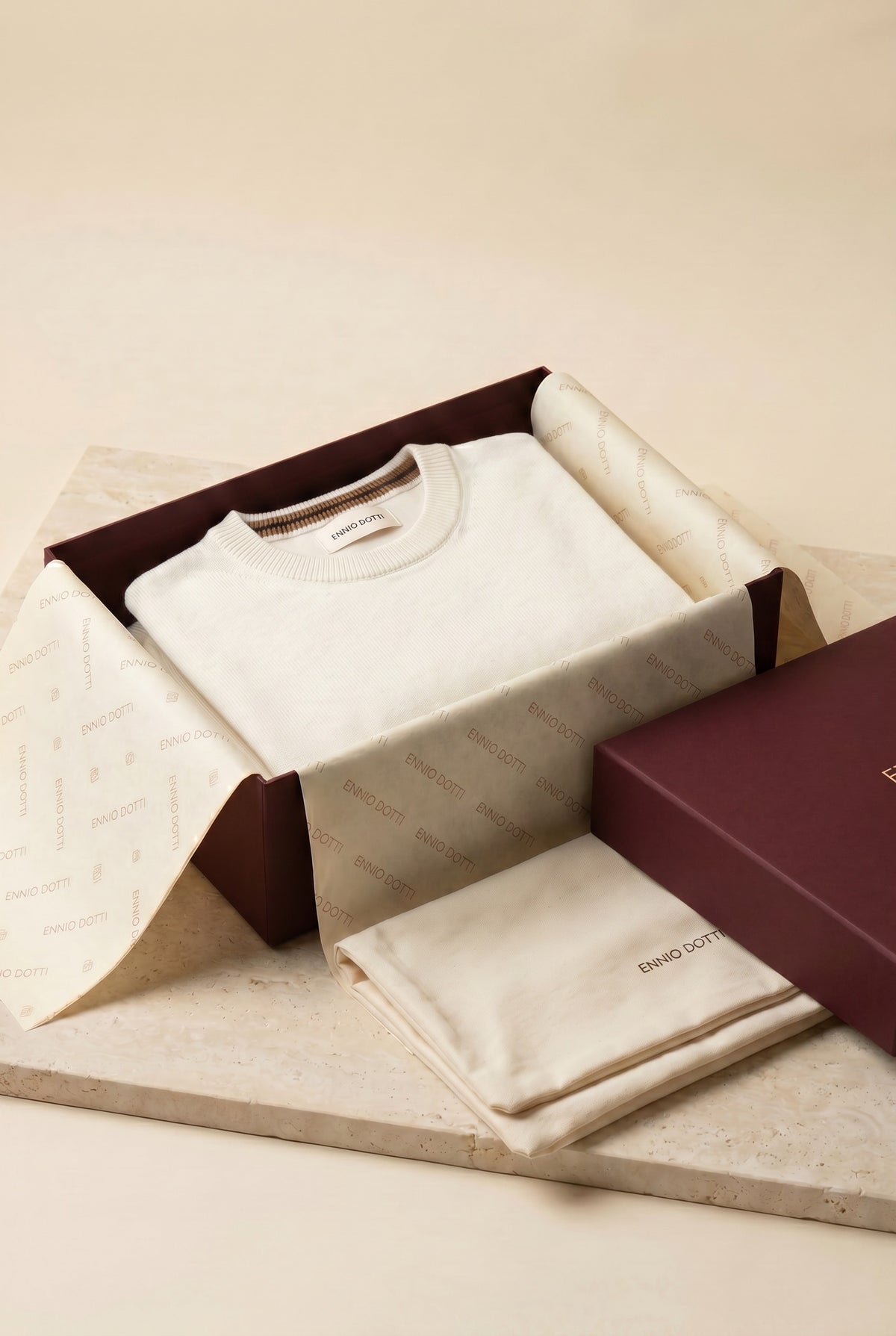 Valeno Cashmere Crewneck Sweater White