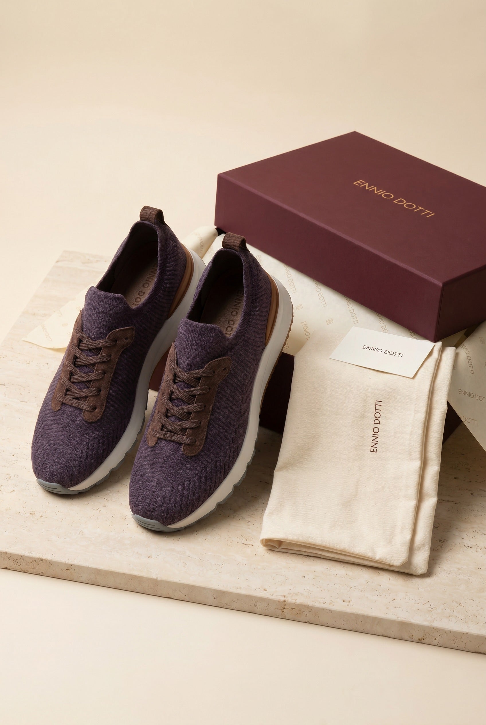 Avelino Mesh Runner Dark Purple