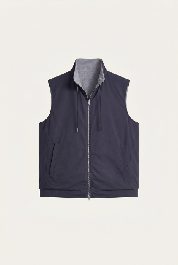 Ennio Reversible Vest Navy