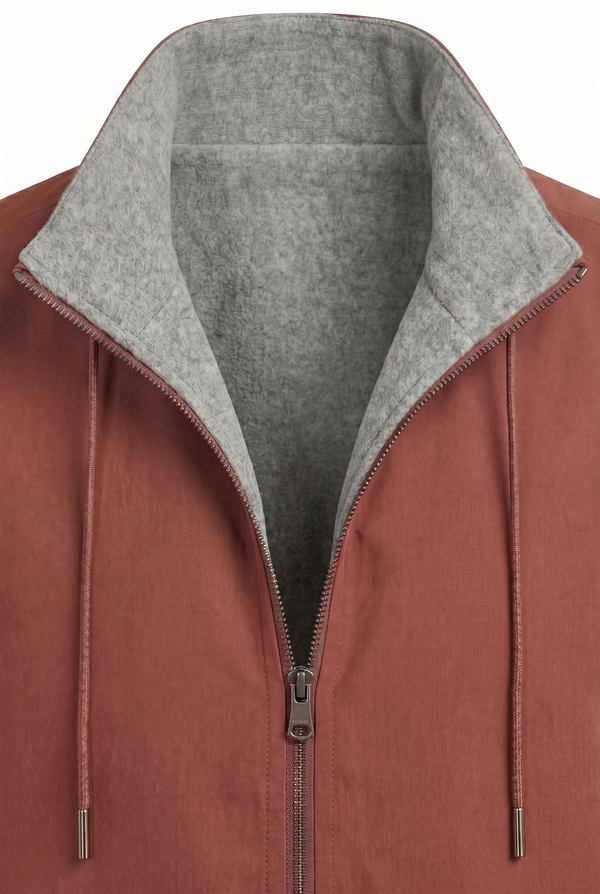 Ennio Reversible Vest Terracotta