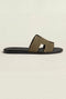 Matera Suede Sandal Olive