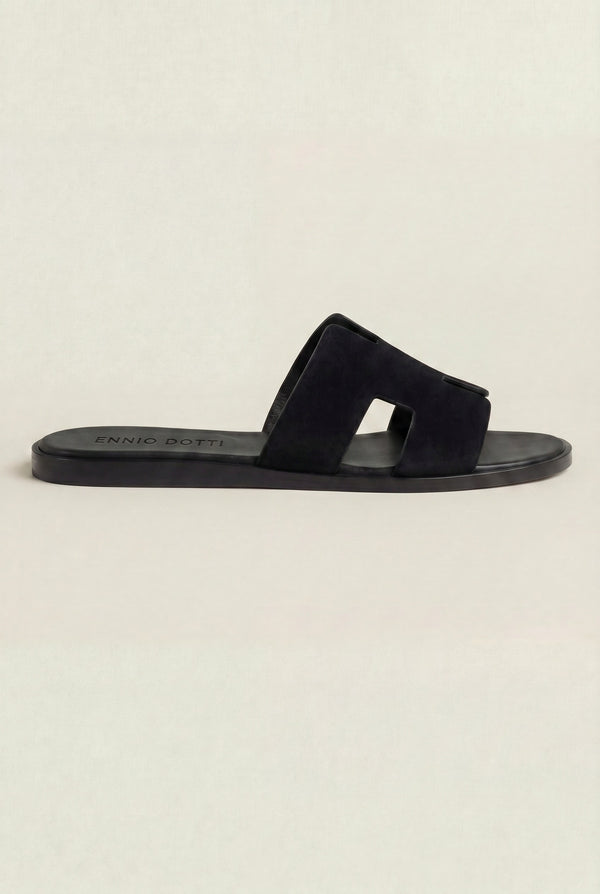 Matera Suede Sandal Black