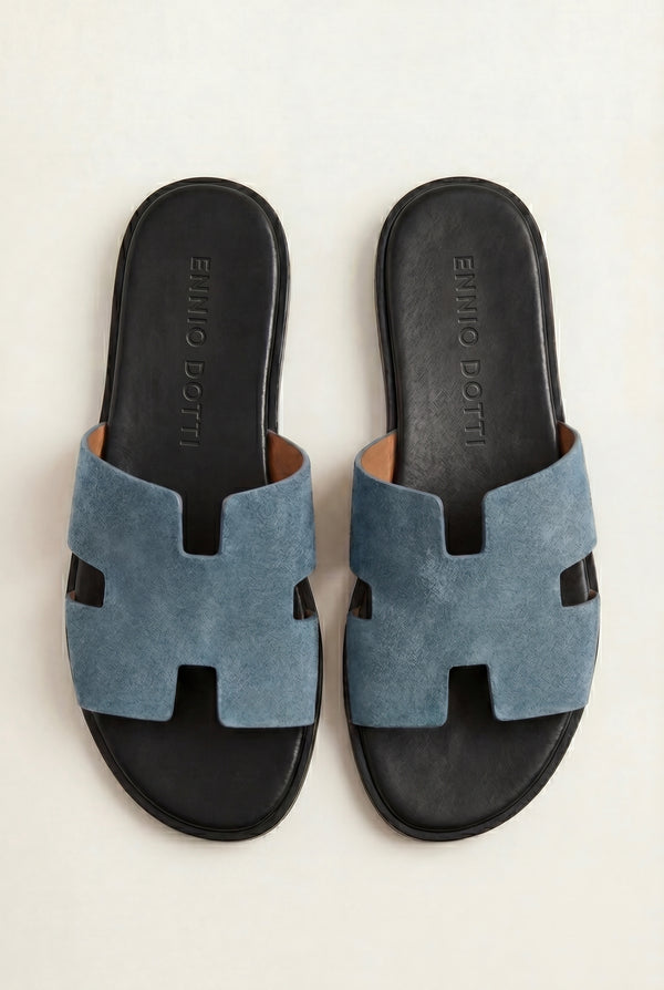 Matera Suede Sandal Blue