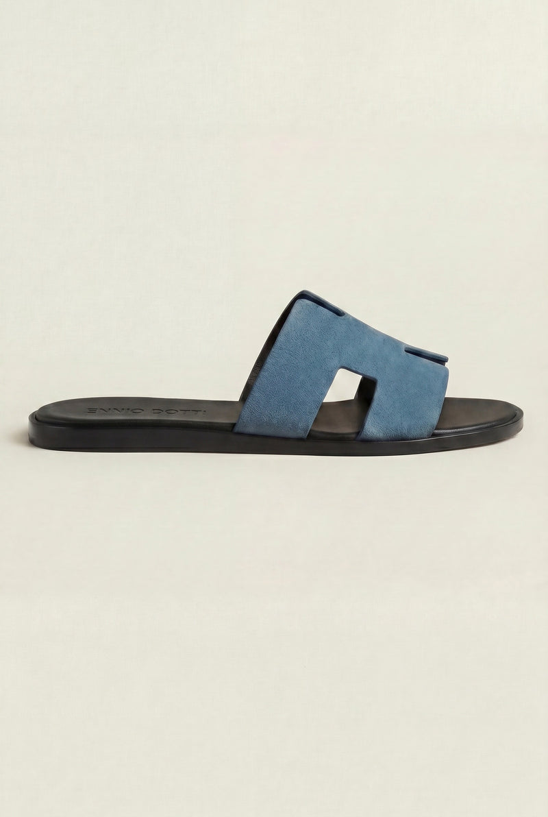 Matera Suede Sandal Blue