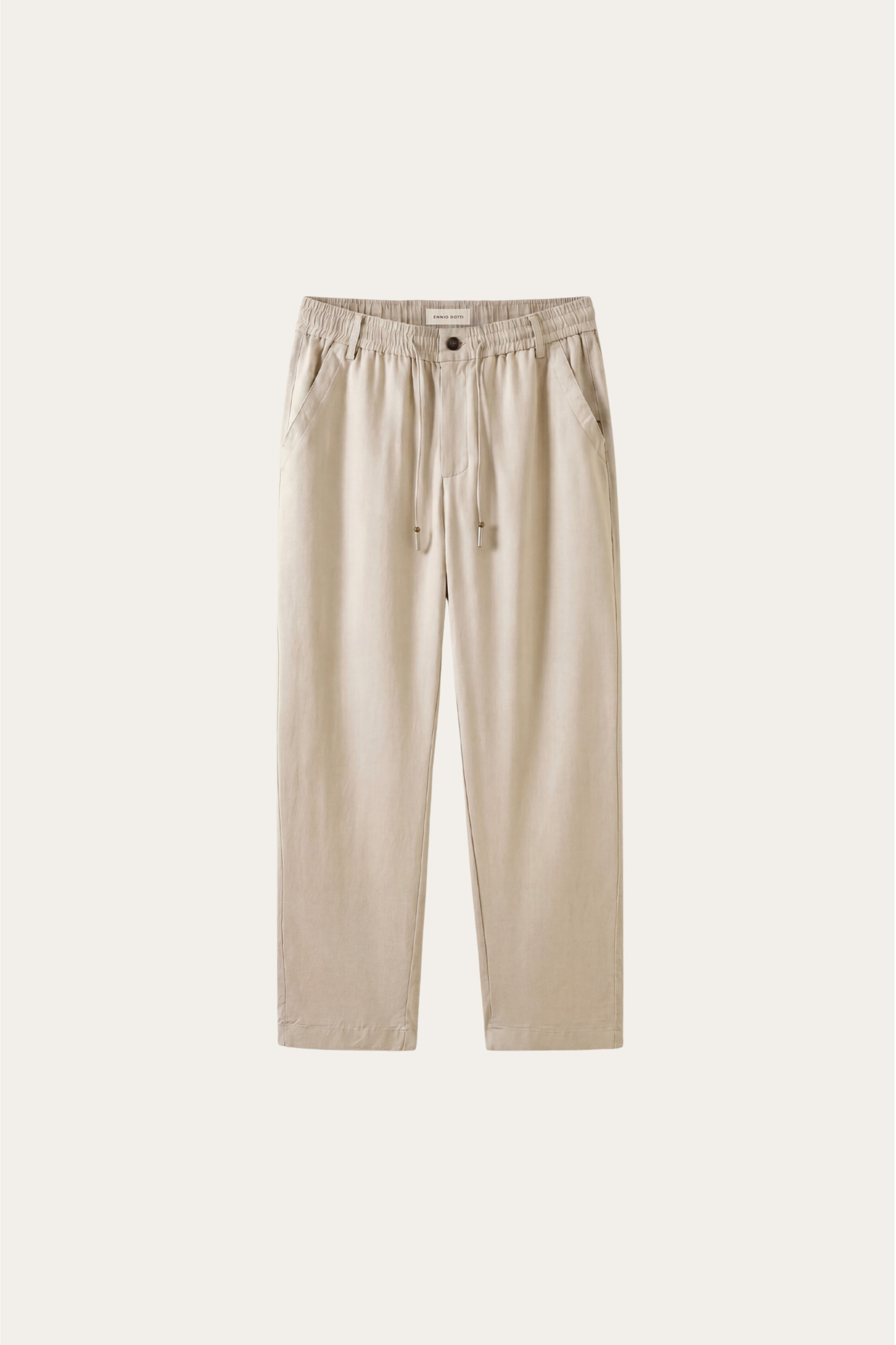 Monteria Stretch Linen Trouser Beige