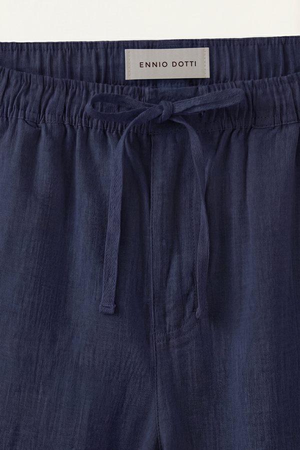 Bellagio Linen Set Long Sleeve Navy