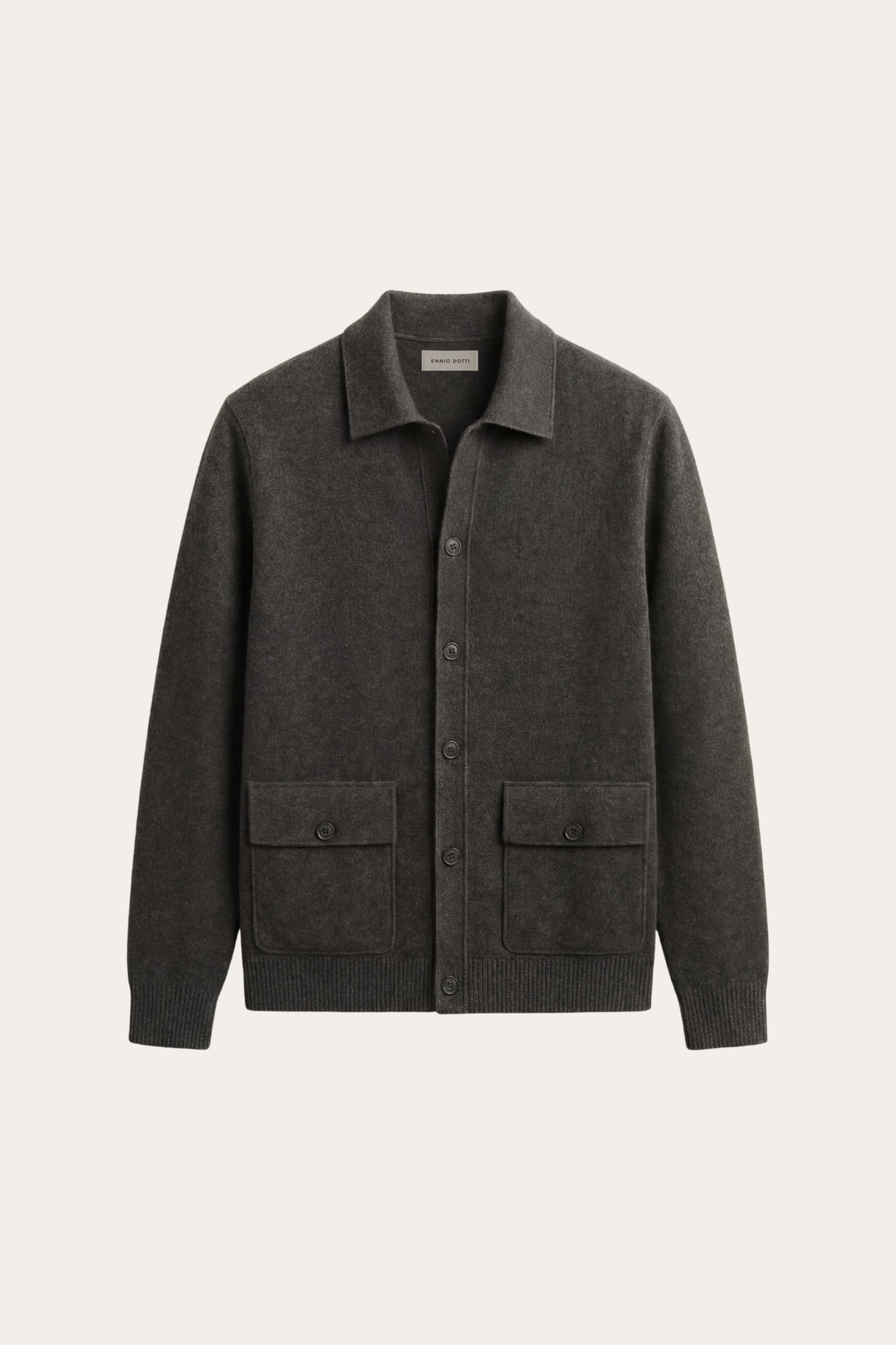Lorenzo Cashmere Cardigan Dark Grey