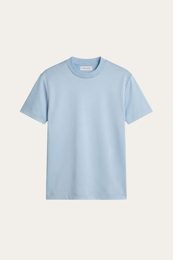 The Loano Set — Eterna Tee Ocean Blue (flat)