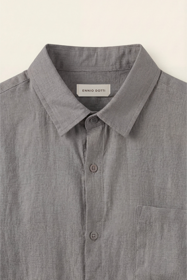 Torino Linen Shirt Grey