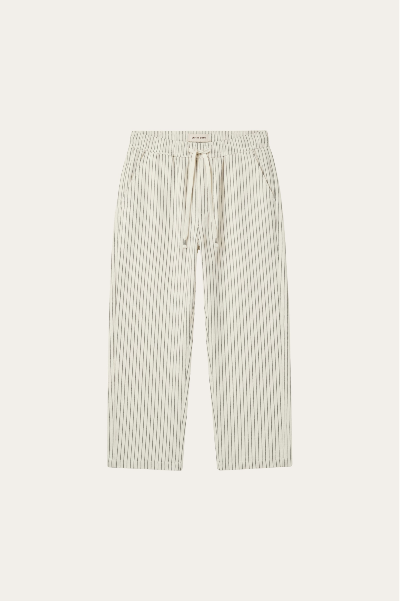 Siena Linen Trousers Beige Stripe